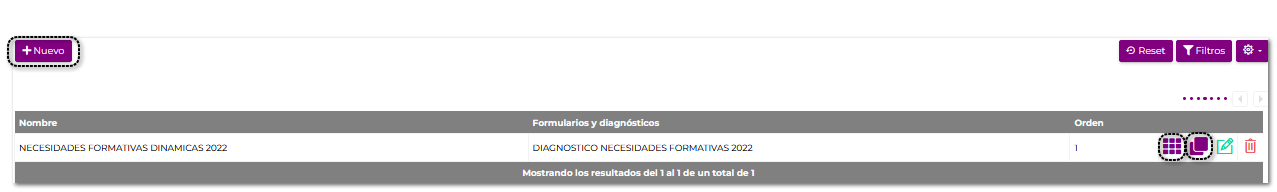 Área de formulario