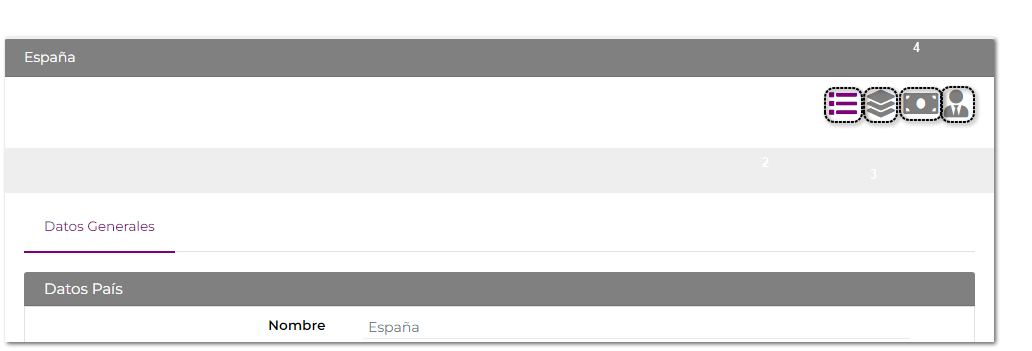 Formulario países