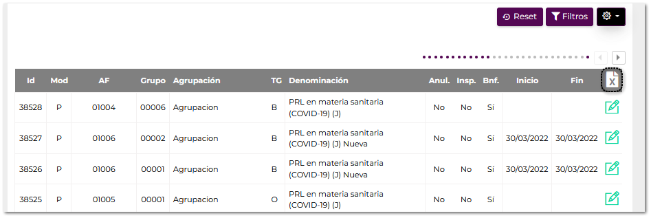 Grupos - Entidades - Formadores