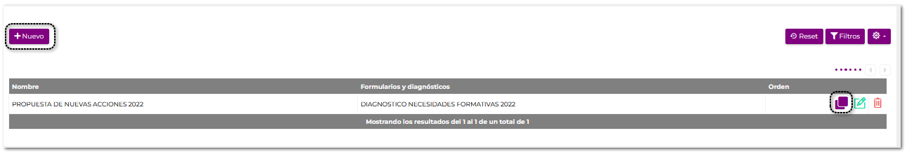 Secciones de formulario